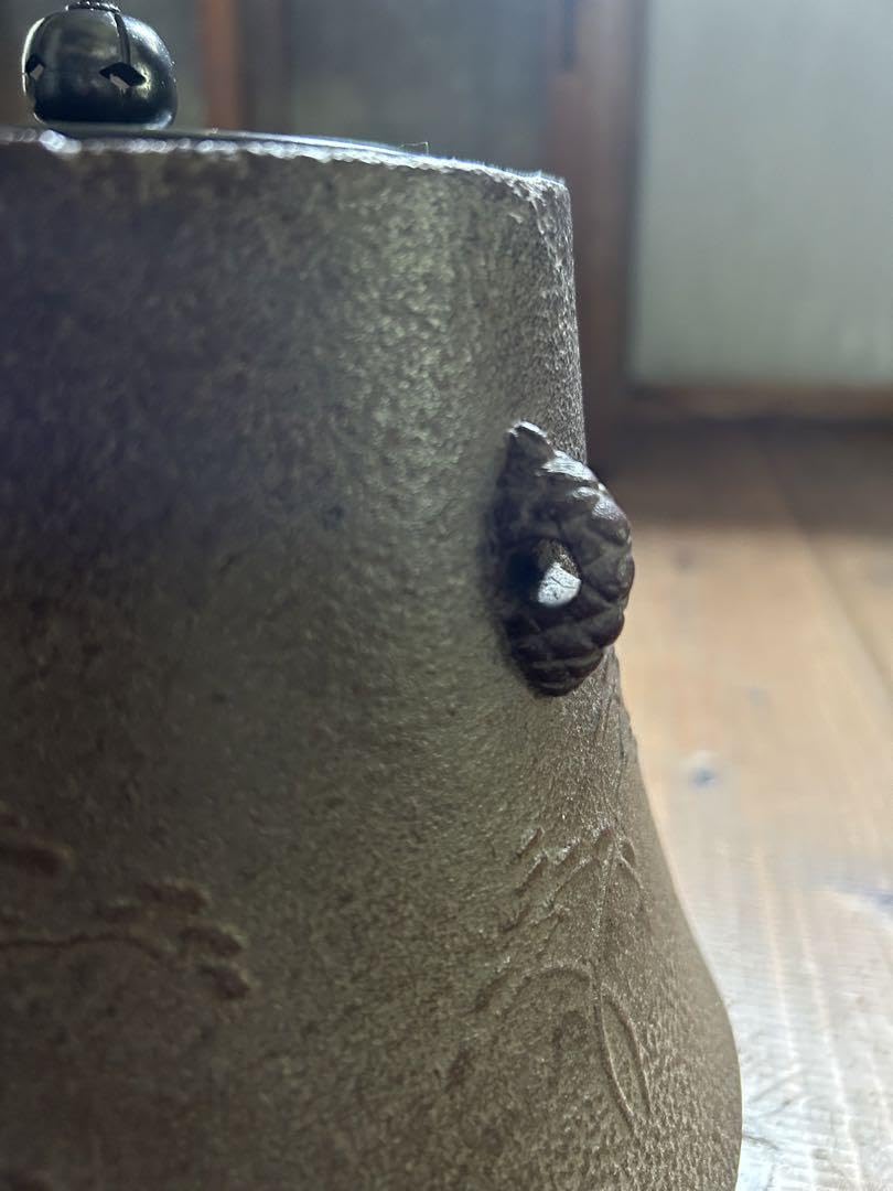 【茶道具】高橋敬典造　富士釜（共箱） 茶道具】高橋敬典造富士釜（共箱）